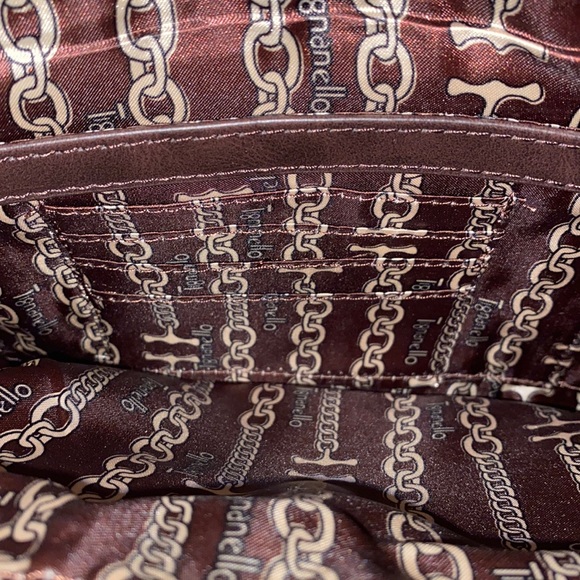 Tignanello Mojave X-body Brown and Caramel Leather Cross Body Bag - Picture 8 of 15